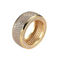 Hip Hop Stainless Steel Cubic Zirconia Rings Iced Out High Quality Micro Pave Diamond Rings Women Men Finger Ring Bling Bling Jewe255q