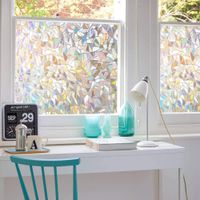 YaJing 3D Colorful Opaque Decorative Window Glass Film Stain...