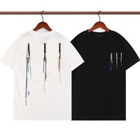 Moda Erkek T Gömlek Tasarımcı Casual Erkekler Kadınlar Için Tshirt Mektuplar Baskı Kadın Kısa Kollu Yaz Gömlek Adam Gevşek Tees Asya Boyutu S-XXL