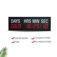 1.8-inch LED electronic timer display day hour minute second countdown event wall mounted large digital clock timer wholesale