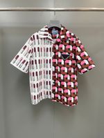 Verão 2022 Últimas camisa do desenhador ~ Tamanho do nosso tamanho Solto Edition Camisa de alta qualidade Stripe Stripe Imprimir Mens Luxo de Manga Curta Camisas