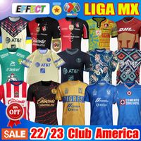 21 22 23 Club America Pre Match Soccer Jerseys 2022 2023 Atlas Naul Tigres Chivas Guadalajara Xolos Tijuana Cruz Azul Special Camisas de Futebol Football Shirts