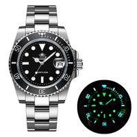 Addies Dive Herren hochwertige Uhr 200m wasserdichte Quarz Uhr Keramikkalender Display C3 Super Luminous Uhren 220524