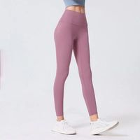 Leggings da donna Pantaloni da yoga sexy pilates colore solido elastico stretto hip sollevamento sport fitness legging gym vestiti allineato nudo vita alta in vita che corre saltadini