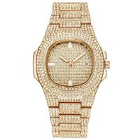 Diamond Watch for Men Women Hip Hop Ice Out Out Men Quartz Watchs inossidabile Business Owatch Business Owatch Man328Y