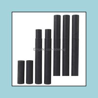 500 piezas/lote negro Kraft Paper Tubo de incienso Barril de almacenamiento pequeño para lápiz Joss Stick Conveniente transporte 20.7x2.1cm entrega de caída 2021 P