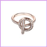 S925 Sterling Silver Ring Rose Gold Women Fashion Rings Designer Jewelry Diamond Inlay Mens Ladies For Party Wedding Designers D21239f