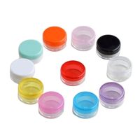 Sublimation Wax Container 3G/5G Round Plastic Bottle Pot Jar For Serum Sample Cream Art Nail Eye Shadow Skin Care Cosmetic Packing