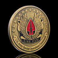 10pcs no magnético en el ejército de operaciones especiales en aire no magnética Sine Pari USA Challenge Coin Challenger Souvenirs Medal Collectible CO2679
