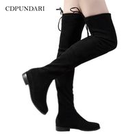 Compre al por mayor Botas Largas De Tacón Bajo de bajo precio \u0026 de calidad  con envío gratuito | Es.DHgate