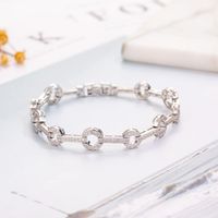 Diğer Bilezikler EST Tasarımı 925 STERLING Gümüş 18cm Zincir Pave Simüle edilmiş elmas moda bayanlar için bilezik kadınlar için mücevher kız hediyeler