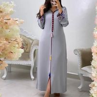 Vestidos casuais hijab jellaba vestido mulheres bordando com capuz floral com capuz longo dubai kaftan marroquino 2022 Moda de verão elegante maxi