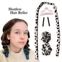 Hitzelose Curling -Stangen -Stirnband für Frauen Wicke Kit Seiden Curls Haar Waner Keine Hitze Curlers Rollers Styling -Werkzeuge 220615