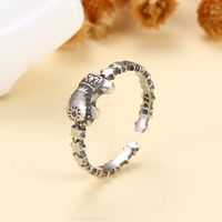2022 Ch Chrome Original Design Ring Thai Silver Old Dadongmen Female Fashion Men's Women's Open Index Finger Hearts Designer Jewelry New 389o