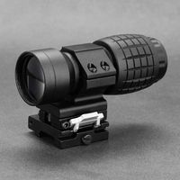 Escopo tático de lente lente de lupa 5x 5x com base rápida de liberação lateral de flip picatinny base de montagem ferroviária para ar Ak Shooting Airsoft