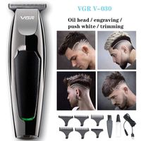 VGR محترفة الشعر المقاوم للماء لحية لحية القطع جسم الوجه Clipper الكهربائية كليبرز الرجال اللحية الرجال