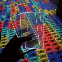 Protetor de tela de vidro temperado fluorescente luminoso brilho no escuro para iPhone 14 13 12 11 Pro máximo xs xr 8 7 6 Samsung S22 mais A13 A23 A33 A53 A12 A22 A32 A52 A72 A21S