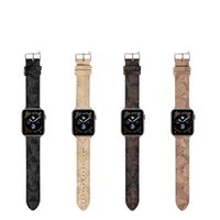 Apple Watch Strap Bands Smartwatch Band Series를위한 정품 소 가죽 시계 밴드 1 2 3 4 5 6 7 S1 S2 S3 S3 S3 S4 S6 S7 SE 38mm 45mm 45mm 디자이너 스마트 시계 스트랩 US UK MX