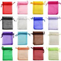 Drawstring Organza bags Gift wrapping bag Gift pouch Jewelry pouch organza bag Candy bags package bag mix color220x