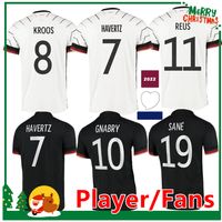 Fansspelare version 2022 Hummels fotboll Jersey Kroos Gnabry Werner Draxler Reus Muller Gotze Fotbollskjorta Germanys Men + Kids Kit + Kvinnor