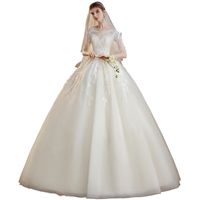 Französisch-leichte Hochzeitskleid 2022 Neue Braut Ein-Schulter-Palast Wind Nachlauf Schwangere High-End-Sinn ausgehen Sie das Hauptgarn