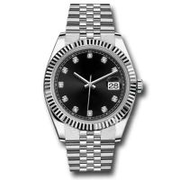 저렴한 다이아몬드 날짜-주목한 도매 시계 Man Mens Watches Quarz Movement Black Bezel Bracelet Watch Men Watch Reloj Montre de Lusso Wristwatch