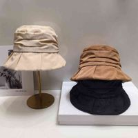 Small and versatile pleated fisherman hat female spring and ...