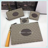 top quality long zipper men wallets women short wallet luxurys designers card holder leather Coin Purse with box221f