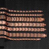Vinterly Magnetic Bracelet Men Pure Copper Energy Health Male Chain Link Vintage s & Bangles 210611309j