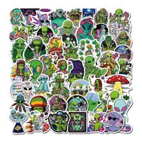 50Pcs Lot Psychedelic Alien Weed Characteristics weed Sticke...