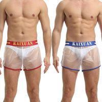Underpants Men' s Sexy Transparent Underwear PVC Beach Sw...
