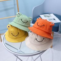 Caps Hats tecknad groda barn hink hatt barn sommar pojkar sol skyddande baby capscaps