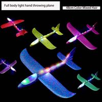 Plano de lanzamiento de mano de luz modle 10 luces de tres velocidades modelos de aeronave de modelos de aeronaves para niños juguetes educativos