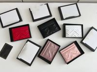 2023 고품질의 새로운 패션 클래식 지갑 여성 지갑 카드 홀더 여성 줄무늬 텍스처링 지갑 짧은 작은 지갑 먼지 가방과 상자