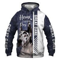 Herren Hoodies Sweatshirts Tier Great Dane Dog 3D Printed Jacket Männer/Frauen Harajuku Hoodie Unisex Casual Streetwear Sweatshirt Pullover S s