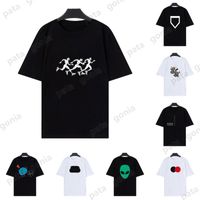 Летние футболки для мужчин Топы писем печати дизайнер футболка мужская женская одежда с короткими рукавами футболки черные белые тройники полос размер S-XXL