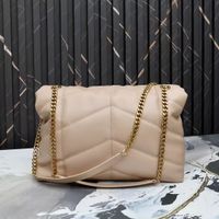Bolsa de bolsas de bolsa feminina Purse Purse Designer de luxo White Bege Color