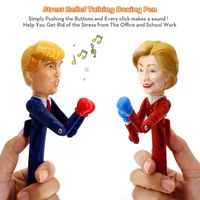 Akıllı Trump Pen Toy Otomatik Boks Kalemi Yazma ve Ses Etkisi İşlevsel Eğlence Oyuncak Partisi Favors