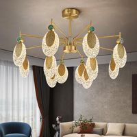 Candeliers lustres de teto LED brilhante