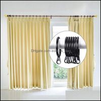 Other Home Decor Garden 50 Set Metal Curtain Rings Drapery Hanging With Plastic Hooks For Curtains And Rods 32 Mm Drop Delivery 2021 Sicpr