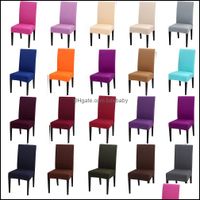 Chaise ers sashs home textiles jardin couleurs solides flexible stretch spandex er pour la fête de mariage élastique mtifonctionnel meuble de salle à manger de