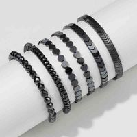 No-magnetic Black Hematite Bracelets For Women Healing Beads Loss Weight Effective Men Bracelet Therapy Arthritis Health Jewelry