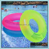 Tubos de flotadores inflables Agua de natación deportes al aire libre 90/100 cm Ringo fluorescente de la piscina Rueda del círculo para niños ADT Juguetes Drop entrega