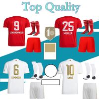Adulte et enfants 20 21 Bayern Munich Jerseys de football Home Lewandowski Muller 2020 2021 Tolisso Neuer Set Shirts Football Taille 16-XXL