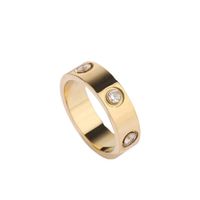 2021 women men Love Ring Luxury designer Jewelry Titanium steel custom Simple couple fashion diamond silver gold rings239e