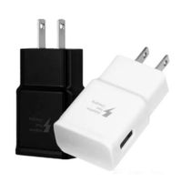 COMINCAN USB شاحن سريع لـ S8 S10 9V 5V محول سدادات الجدار السفر الكامل 2 أ شحن المنزل مع S8 TYPE C Black Cable