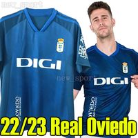 23 23 Gerçek Oviedo Futbol Formaları Barcenas Johannesson Ibra 2022 2023 Futbol Gömlek Kit R.Folch Y.Mossa Camiseta Equipacion Home Away Jersey Erkekler S-XXL