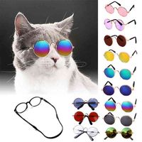 Knappe huisdier kattenglazen oogkleding zonnebril voor kleine honden kat huisdier foto's rekwisieten accessoires top verkopende huisdierproducten l220606