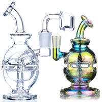 smoking pipes fab egg glass bong oil dab rigs 7inch recycler...