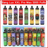 Одноразовые сигареты Bang Lux XXL Pro Max 5000 Puffs Vape Pen 850mah аккумуляторная батарея Vavorizer Pauro Kit 10ML Предварительно заполненная сетчатая катушка картриджа
